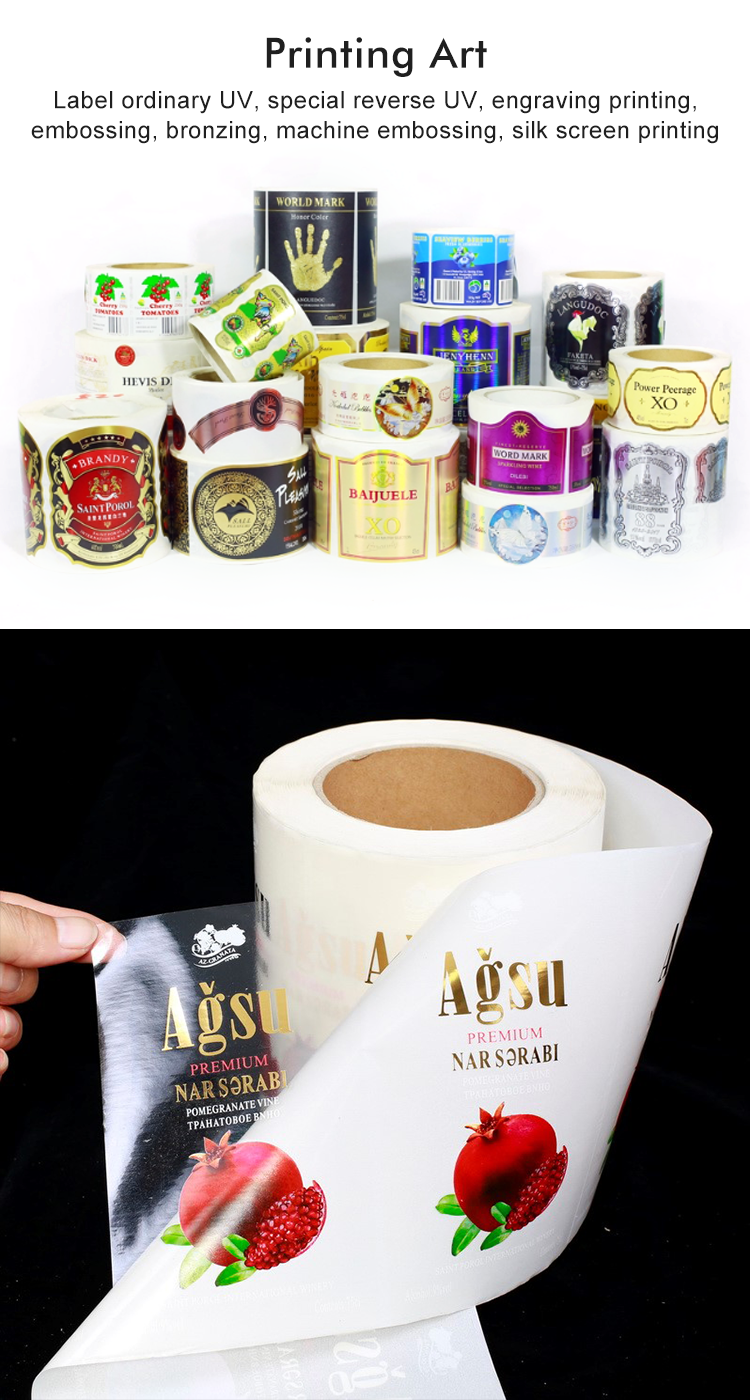 Oilproof Tear Resistant Sticker Labels
