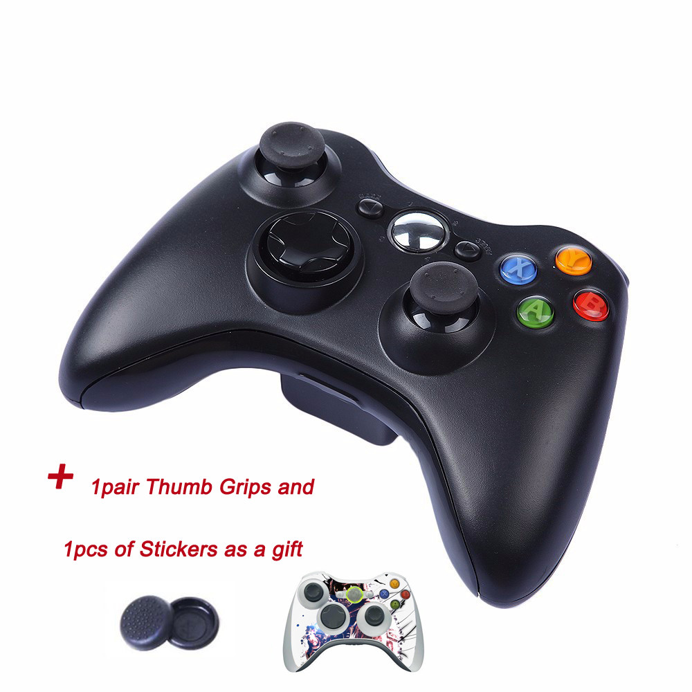 Wireless Gamepad Remote Controller Joystick for xbox 360 black and white