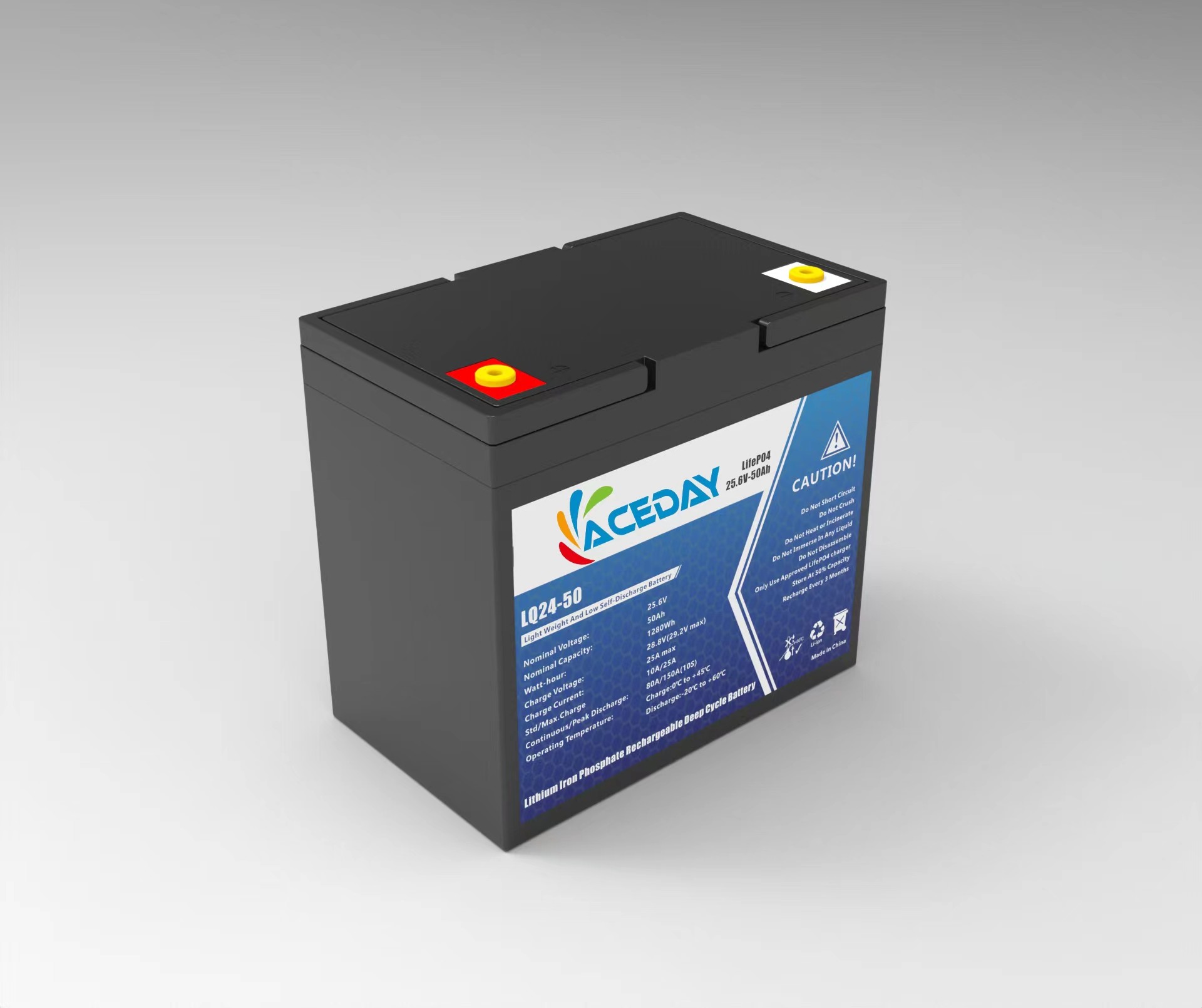 24v 50ah Lifepo4 Rechargeable Battery Pack ACEday