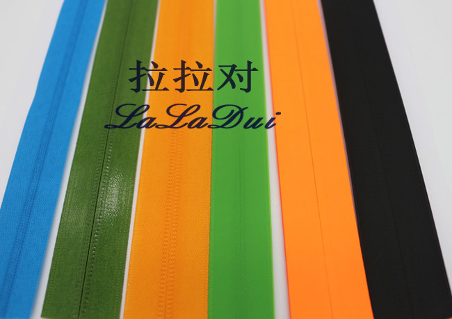 Colorful Tape Nylon Coil Zipper , Waterproof Garment Coats All Purpose Zipper