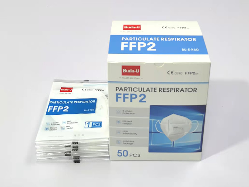 Micron Particulate FFP2 Face Mask Anti Droplet Breathable No Breathing Valve