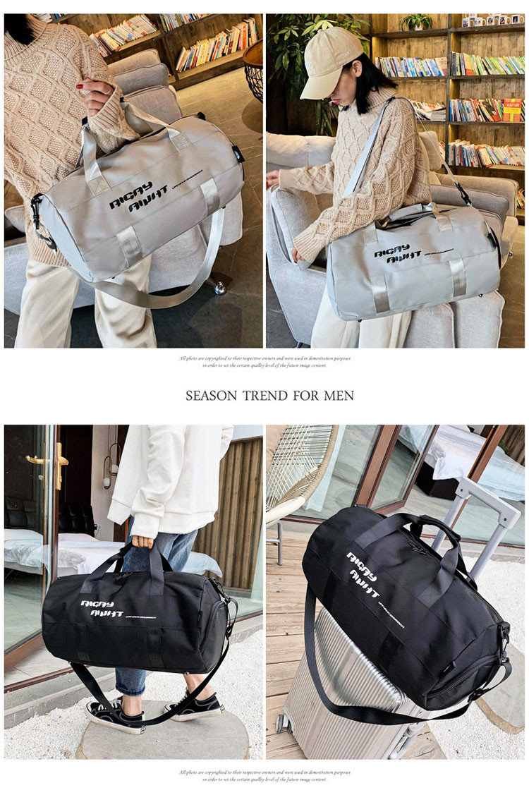 Travel Custom Gym Bag Mens Duffle Bag With Shoe Compartment Outdoor