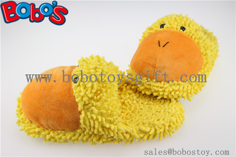Lady Shoes Plush Stuffed Closed Teo Indoor Slipper in Cartoon Duck Head