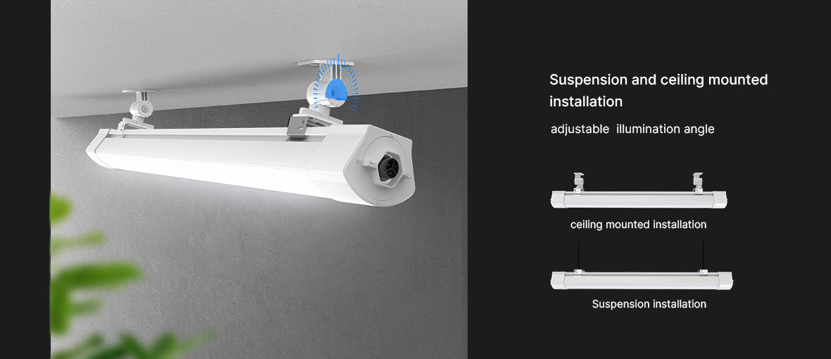 SMD2835 Ceiling Mounted Linear LED Lighting 60W Waterproof Linear LED Durable