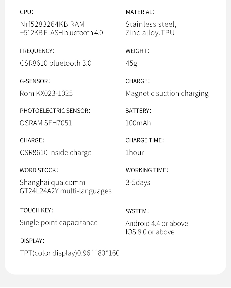 Smart 2 In 1 BT ECG Smart Watch IP67 Heart Rate Monitor Wristband