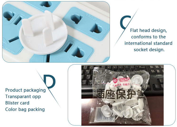 ROHS Child Safety Outlet Plugs Protector Wall Socket Covers