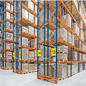 Multi Level VNA Pallet Racking System For Industrial / Warehouse