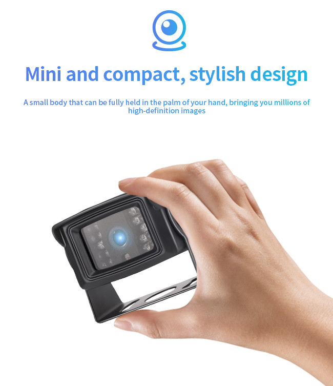 Little Korean Style Unlit 18.5mm Perforated Waterproof Rear View Car Parking Camera System