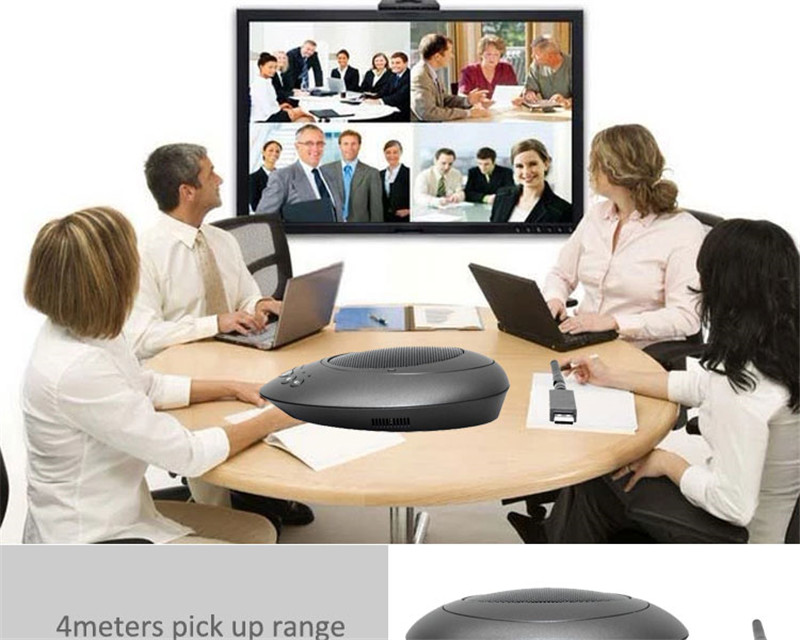 free shipping wireless 2.4G battery powered omnidirectional conference microphone