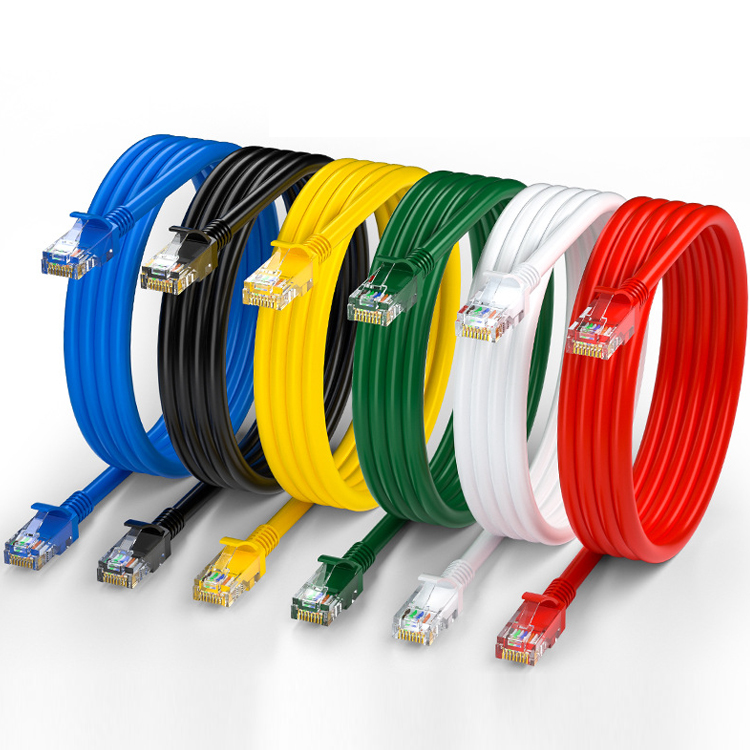 Customization Shield 1m 3m 5m 10m STP UTP Pure Cooper Cat5 Cat5e Cat6 Cat7 Cat8 RJ45 Patch Cord Lan Ethernet Network Cable