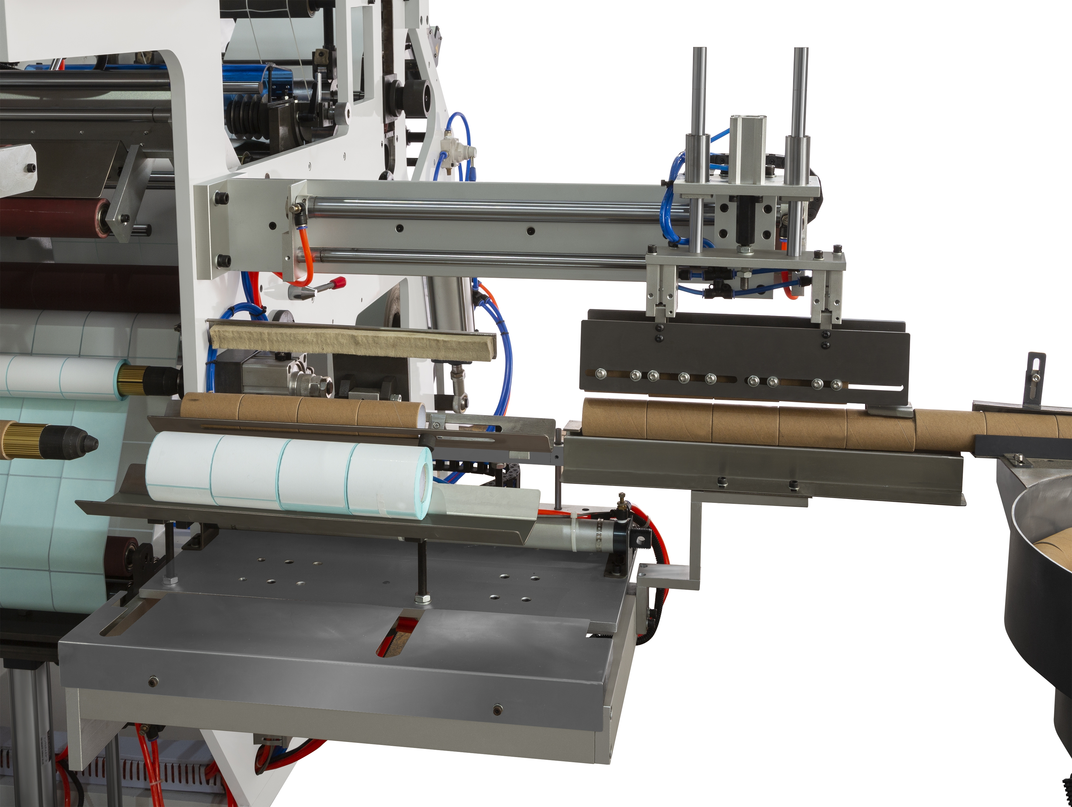 SR-350YFQ Fully Automactic Digital Label Rotary Die Cutting Slitting Rewinder Vinyl Sticker Blank Printed Label Machine