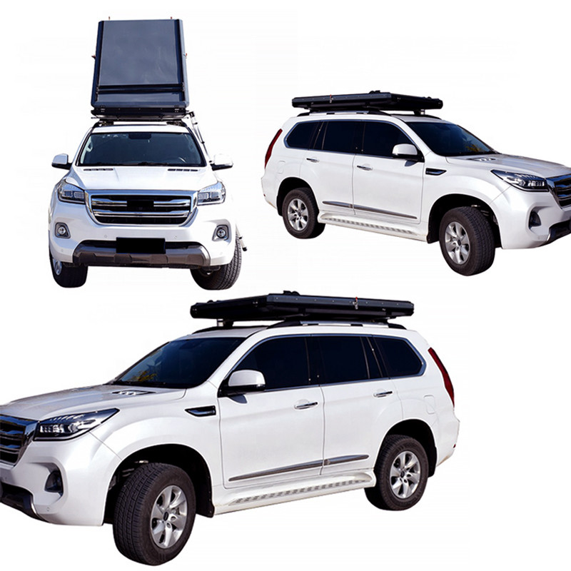 Manufacturer Wholesale 3 Person Hard Shell Car Roof Tent Triangle Rooftop Awning Tent for Suv