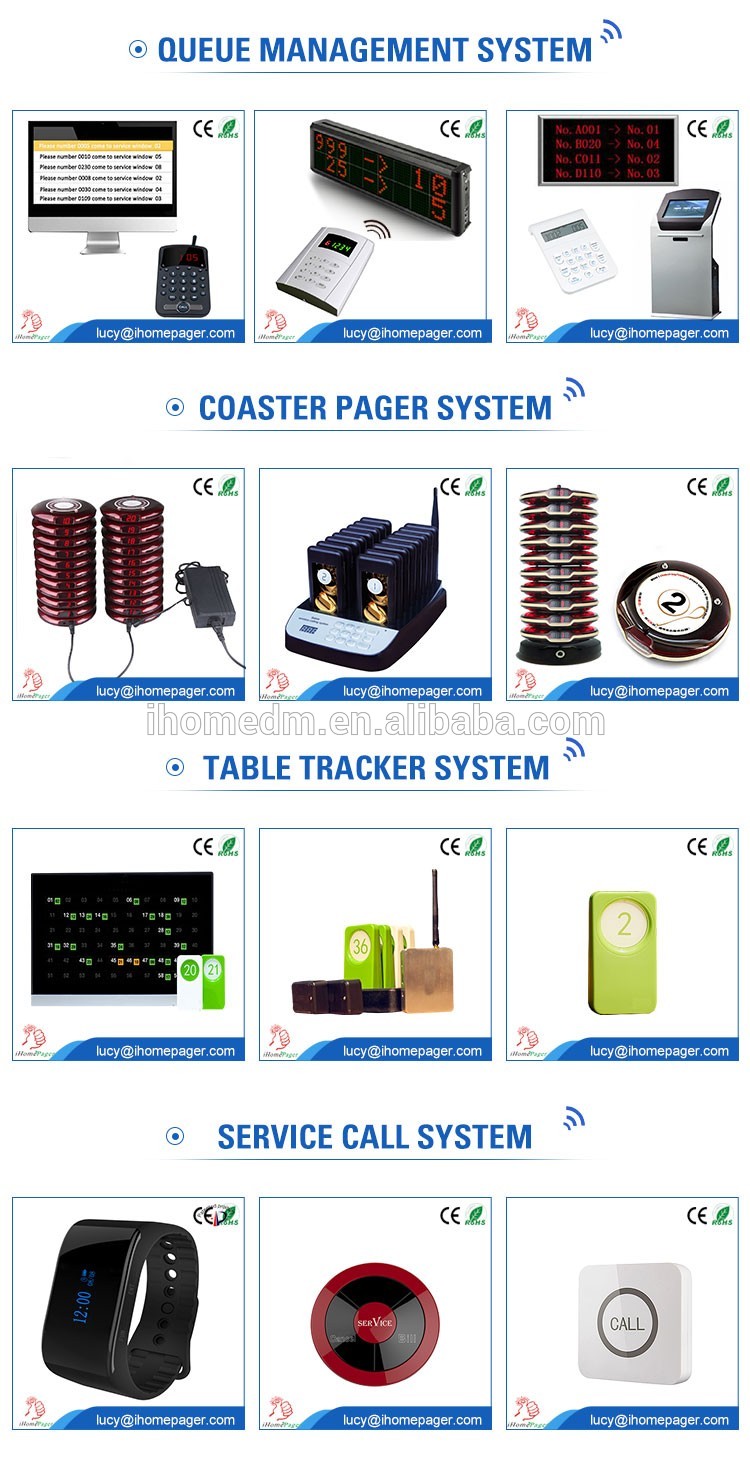 Bank use wireless queue number system take a number machine