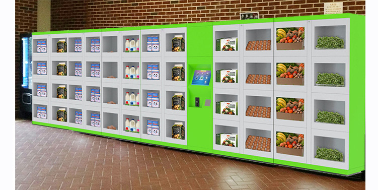 Electronic Touch Screen Vending Lockers For Library Room / Outdoor