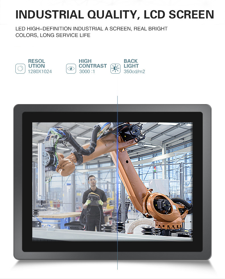 10 15 19 Inch XP Wall Hanging Capacitive Embedded Touch Panel PC Tablet
