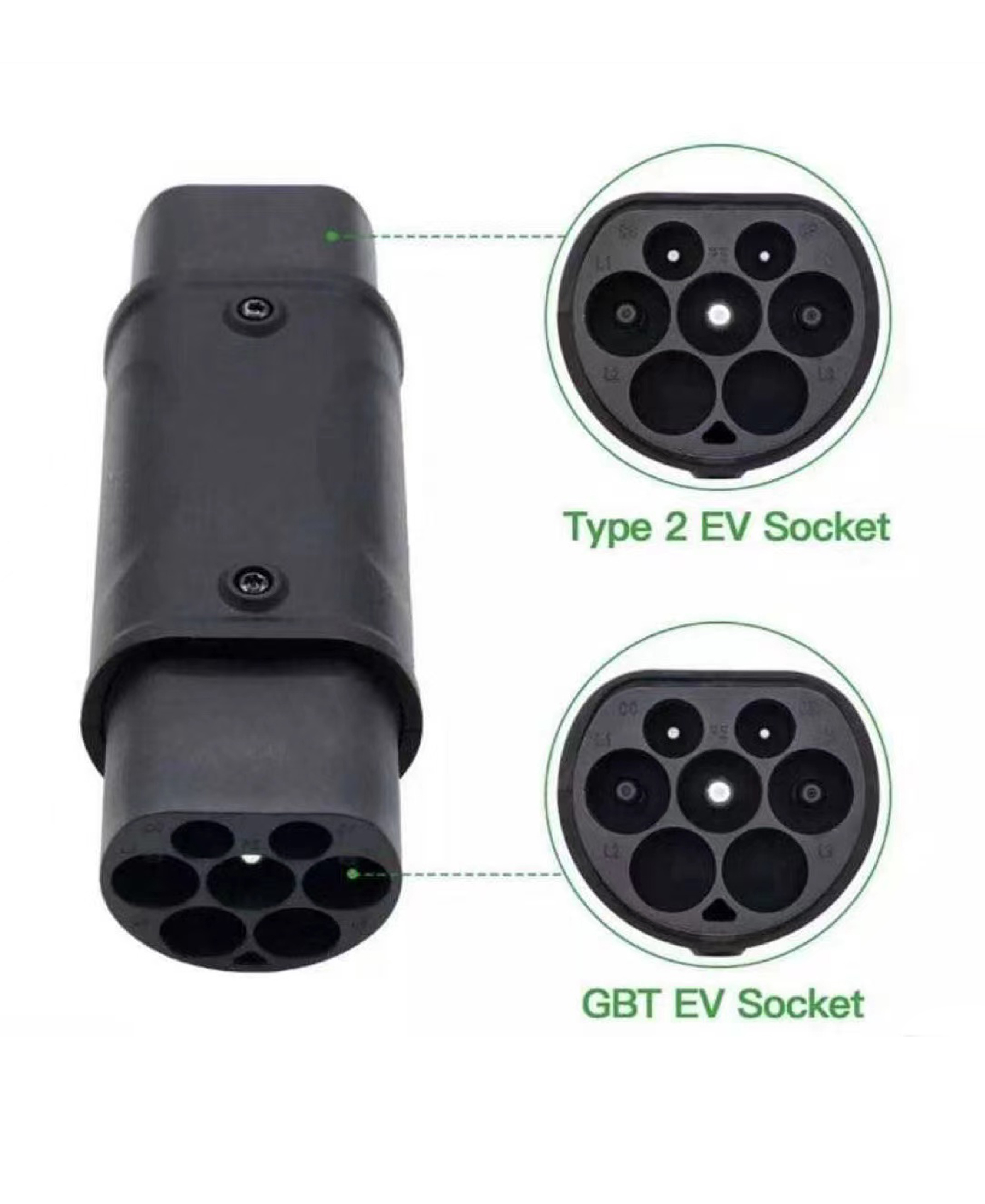 32A GBT To Type 2 Adapter Type 2 Electric Vehicle Charge At GBT EV Station GBT To Type2