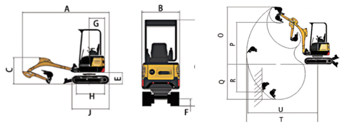 1.8 Ton Mini Hydraulic Excavators NACHI Electric Mini Excavator