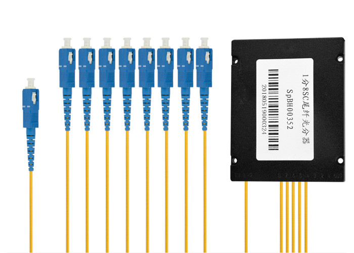 FTTH System Fiber Optic Splitter Box 1X8 Structure with SC UPC Connector