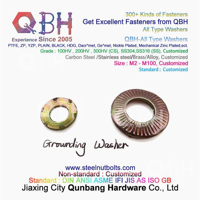 QBH DIN125 DIN127 F436 F436M F959 F959M DIN434 DIN436 NFE25-511 Spring Taper Serrated Flat Round Square All-Type Gaskets