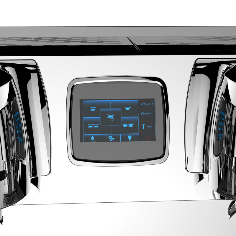 CRM3202 Coffee Shop Espresso Machine , 12L Double Head Coffee Machine For Coffee Shop