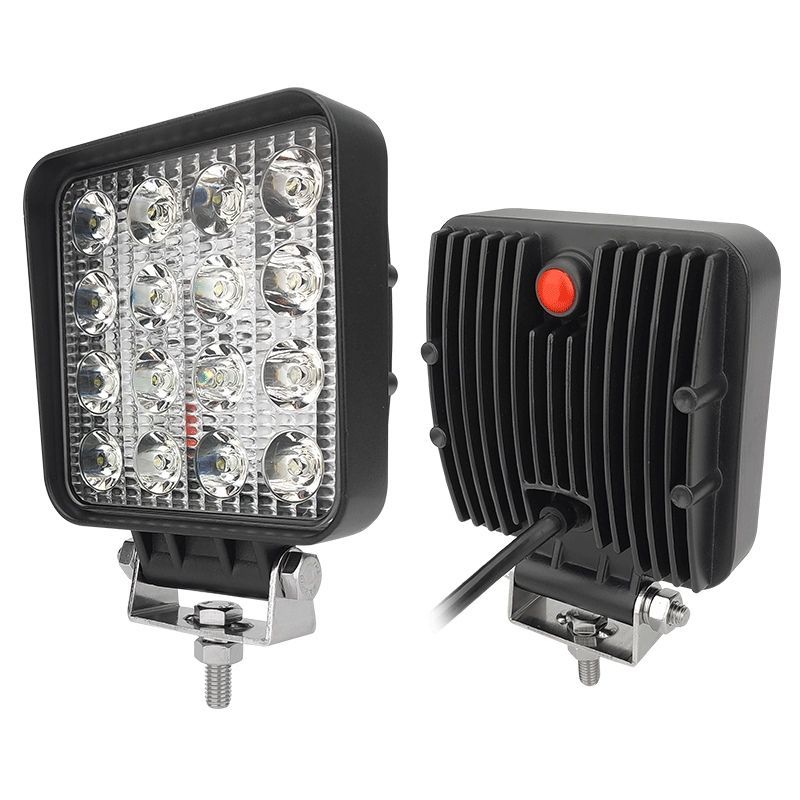 48W Agriculture Tractor Sweeper Vehicle LED Work Light with Switch