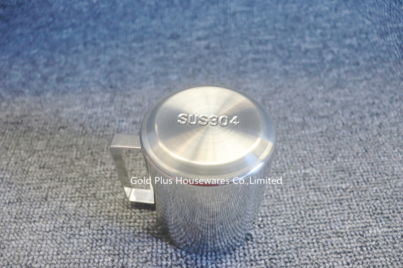 400ml Natural Color Stainless Steel Cup Mug Rust Resistant With Handle