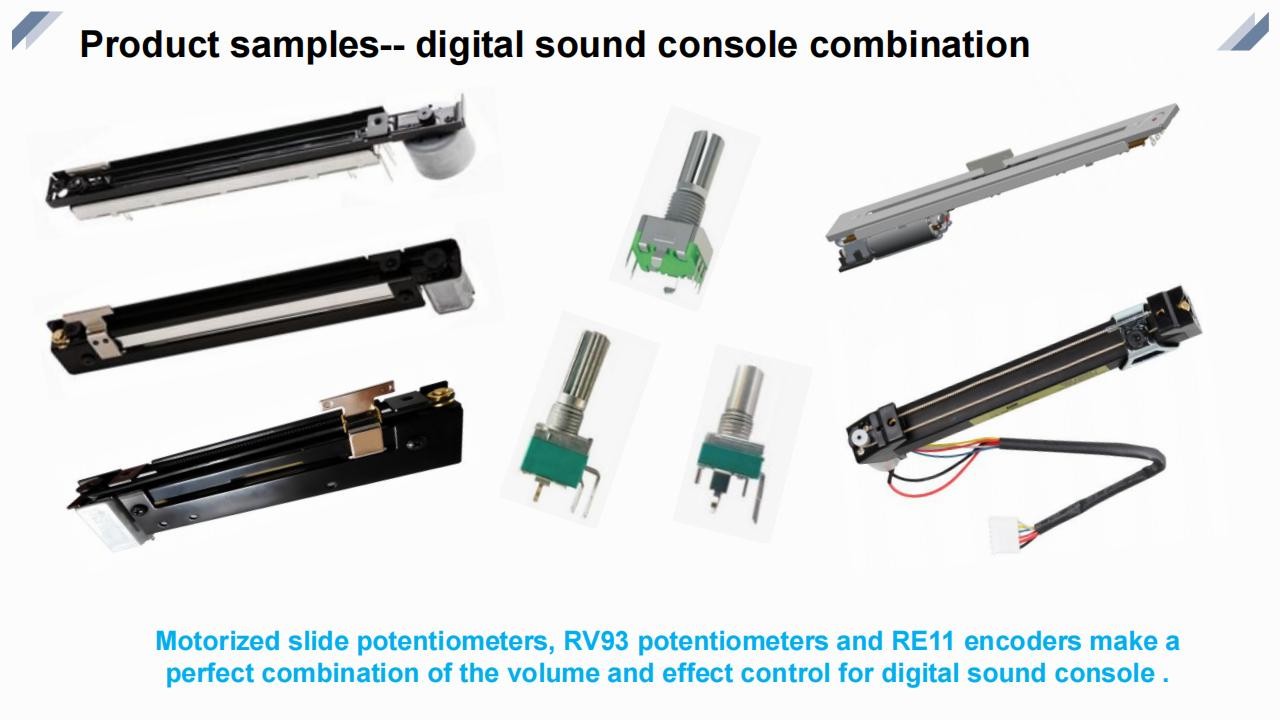 Double Rail Motorised Linear Slide Potentiometer For Sound Console System RAM0104NM