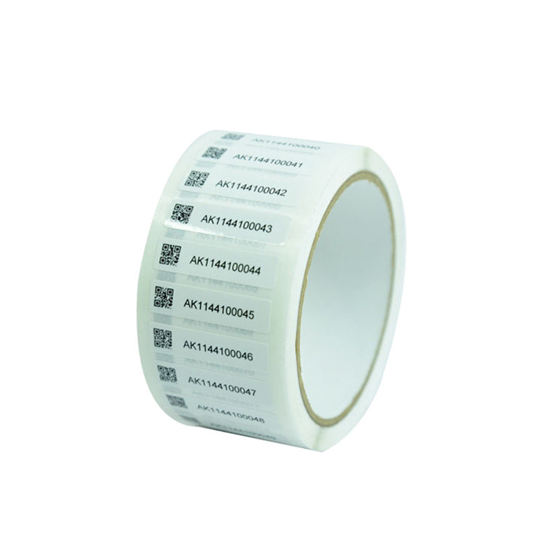 Custom QR Code PVC Permanent Adhesive Seal Label Stickers With Logo And Shape Customization