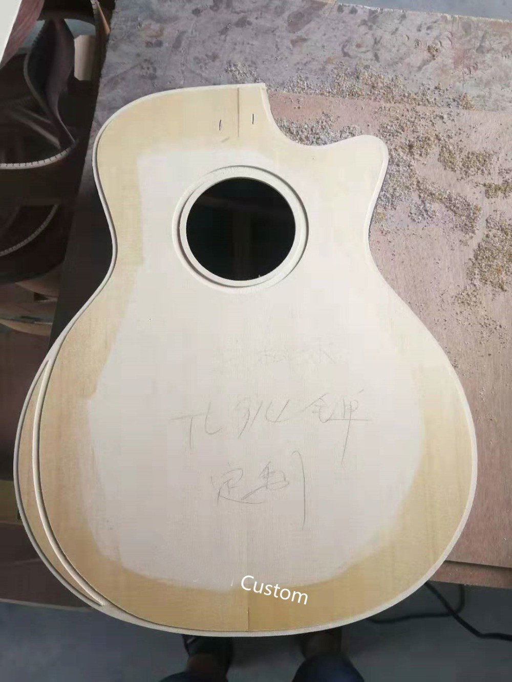 41" Custom Shop Tobacco Burst AAAA All Solid Handmade Gotoh tuner Peg Abalone Cutaway 914F Acoustic Guitar