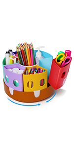 Rotating Art Supply Organizer