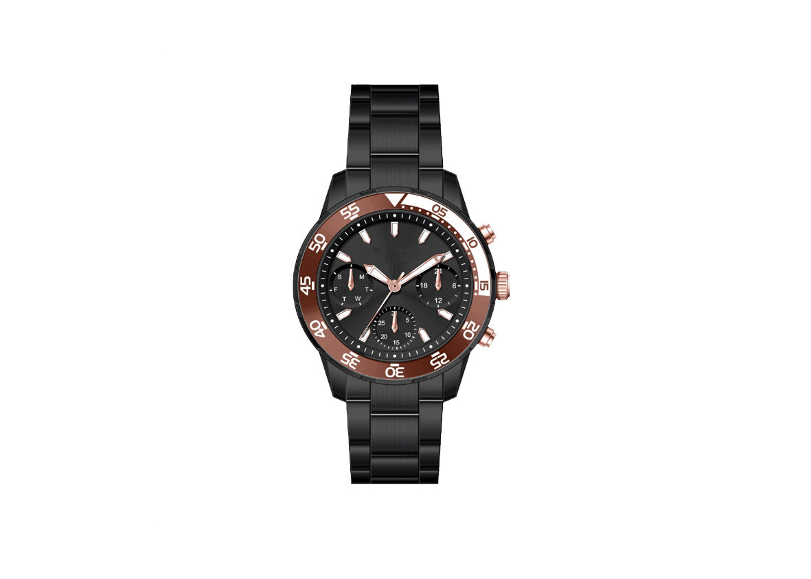 Quartz Interchangeable Strap Waterproof Wrist Watch Stainless Steel Back Cover