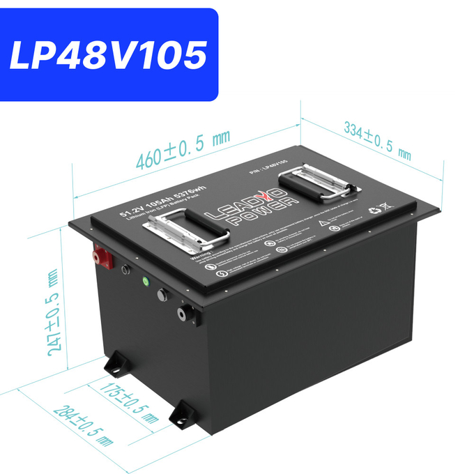 48V 105Ah 51.2V2 250Amp LiFePO4 Golf Cart Battery Conversion Kit ,5yrs Warranty