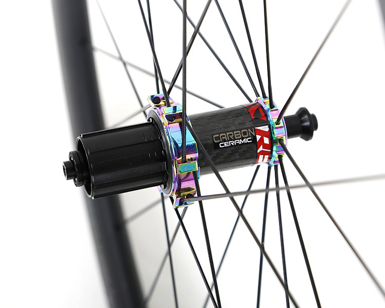 High Modulus Carbon Road Bike Wheelset Double Wall Inner Belt Rim Brake