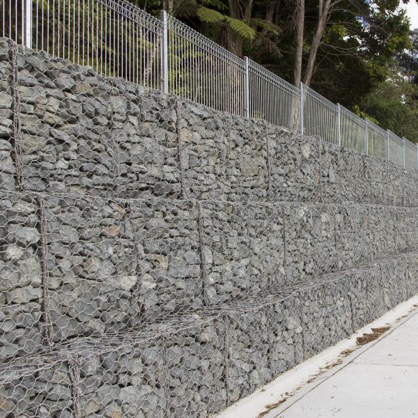 Gabion Wall, Galfan Coated Hexagonal Gabion Mattress, 3x2x0.3m, Wire 2.2mm, Mesh 60x80mm, for Retaining Wall & Erosion Control