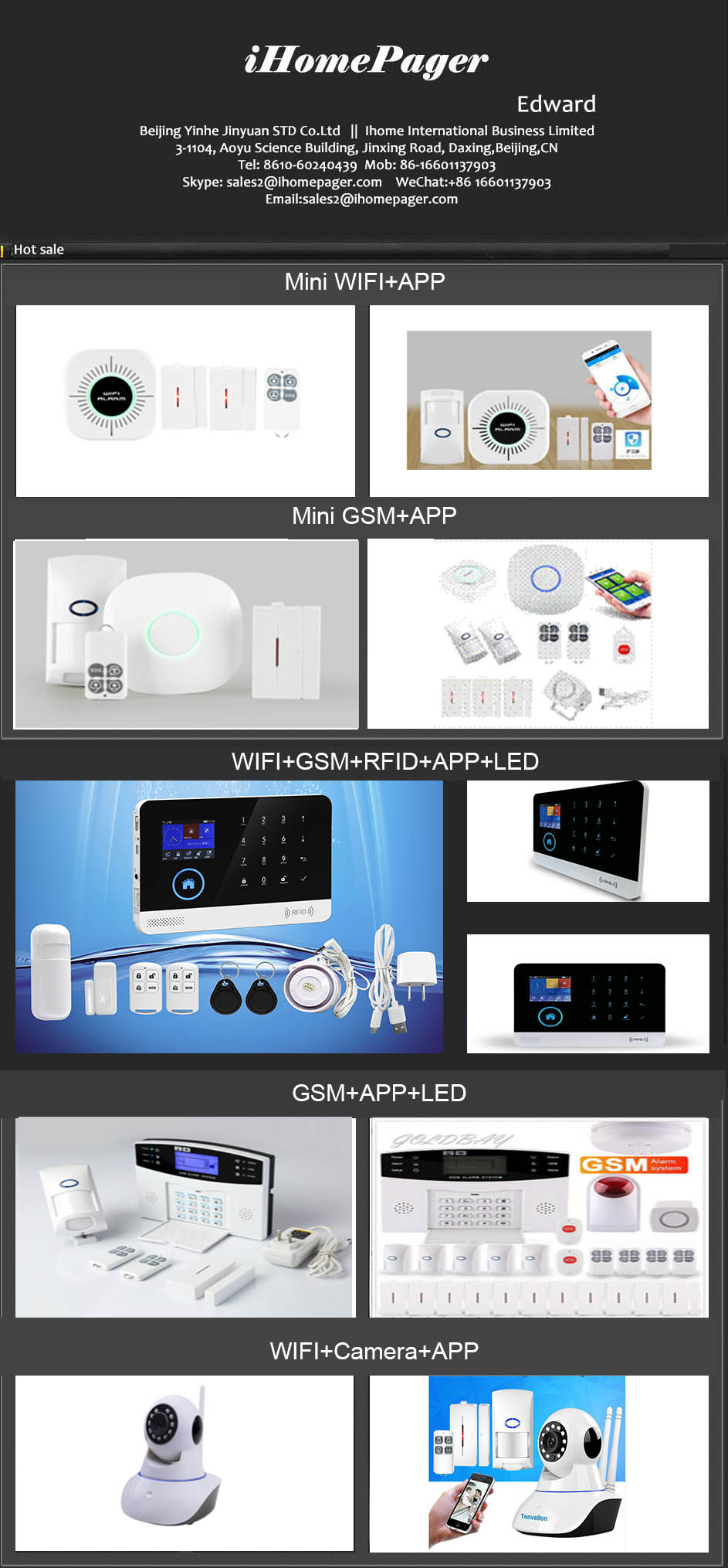 Wholesale price factory /bank Intelligent voice wireless gsm sms alarm system with 433/315mhz frequency