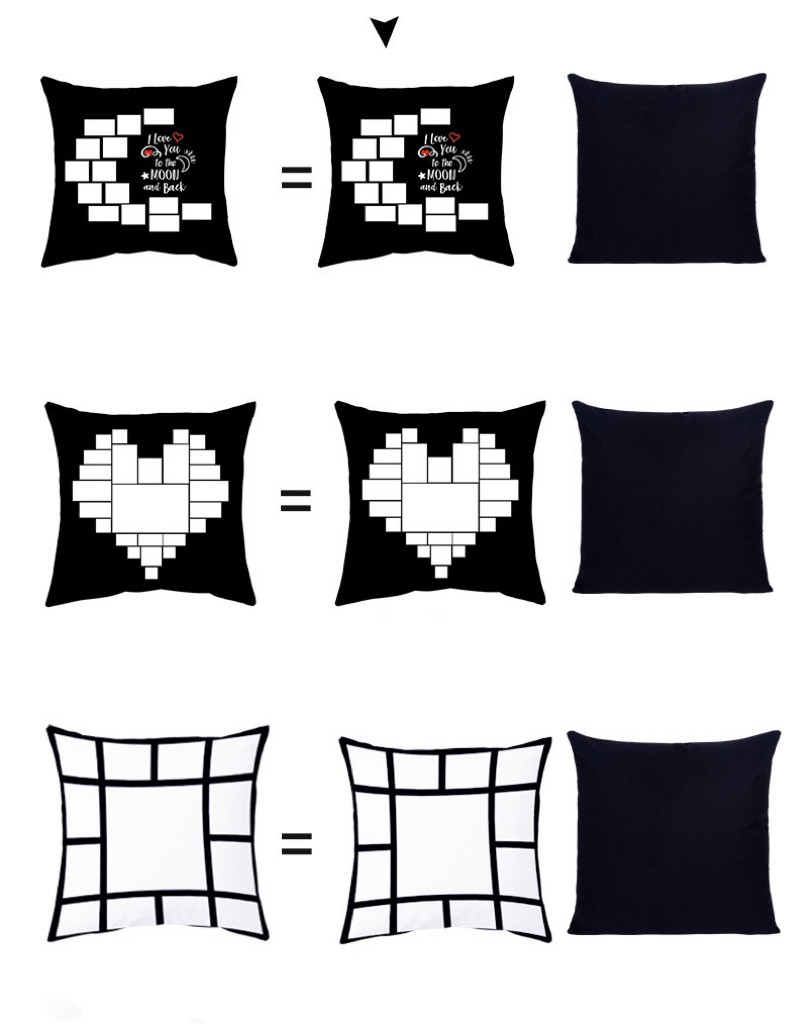 Creative Different Styles Blank Soft Furry Sublimation Pillow Covers For Sublimation Photos Printing