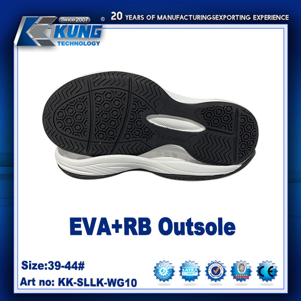 Customized Logo Printing High Elastic EVA RB Outer Sole For Sneaker