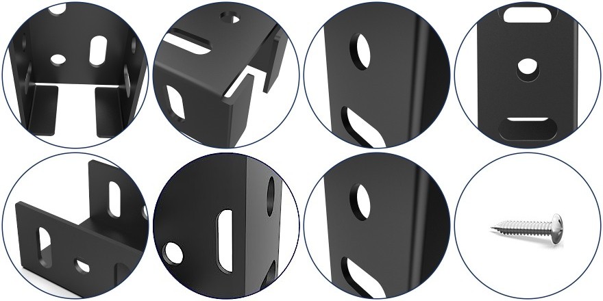 Fence supports Mount connector 2x4 Deck Railing Brackets for Porches Pavilions Pergolas Log Cabin