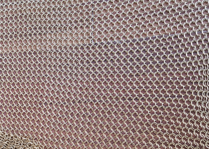Stainless Steel Chainmail Ring Decorative Wire Mesh for Fly Screen Curtain