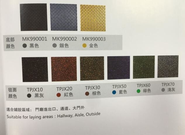 Thickness 16mm Hotel Entrance Mats Door Entrance Mats Antistatic Flexi Guard