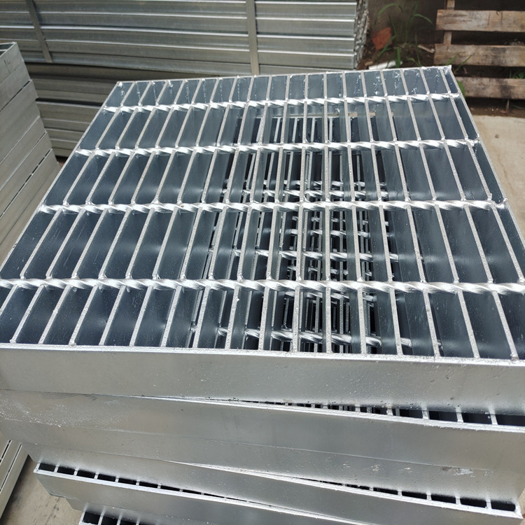 Industrial Walkway Heavy Duty Steel Grating Press Locked Untreated Galvanized Bar