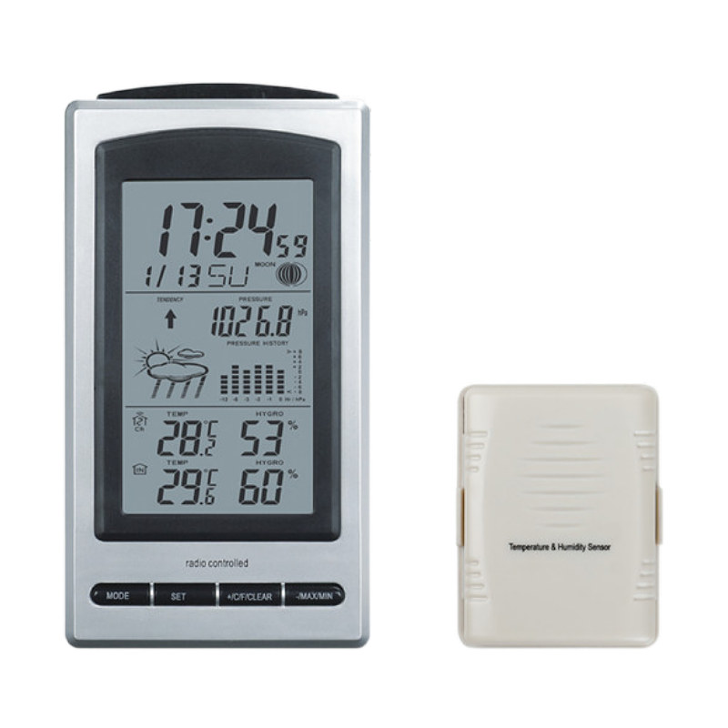 Weather Station With Outdoor Temperature Humidity And Pressure Forecast