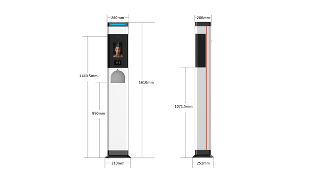 Free Standing IR Digital Infrared Thermometers Flatbed Scanner