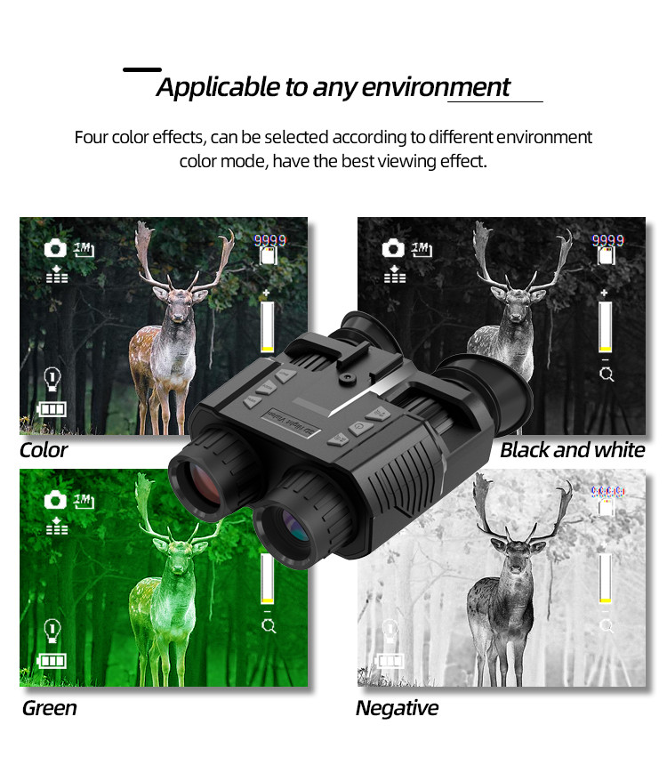 Binocular Infrared Night Vision Camera Naked Eye 3D Viewing Scope For Wildlife