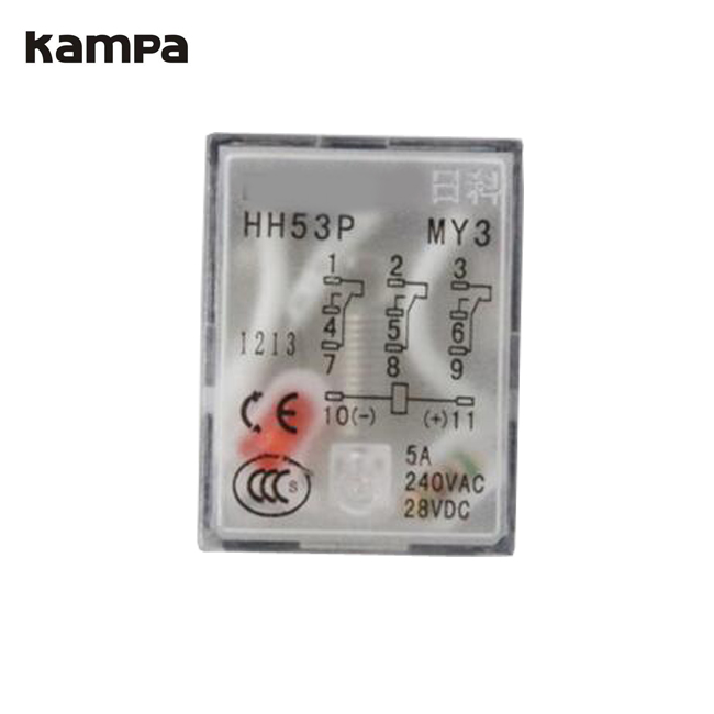 12VDC MY3NJ HH53P General Purpose Power Relays Electromagnetic 3NO3NC 11 PIN LED with base
