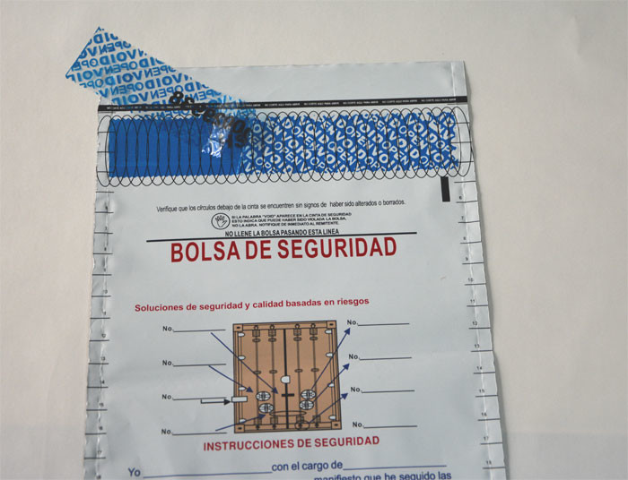 Waterproof Coin Safe Tamper Evident Security Bags Digital Printing