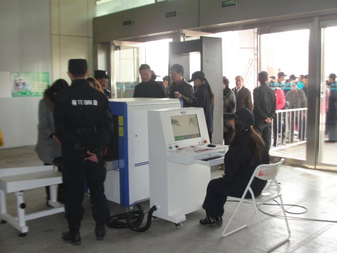 43 mm Steel Penetrate X Ray Baggage Scanner Machine In Subway Metro Railway