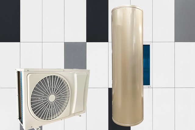 High COP Split Heat Pump Water Heater High Efficient R410a Temp Up To 55℃