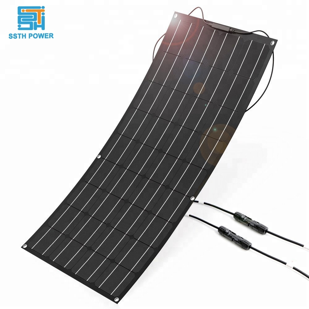 100W Monocrystalline Solar Panel Flexible Pv Panels Temperature Resistance