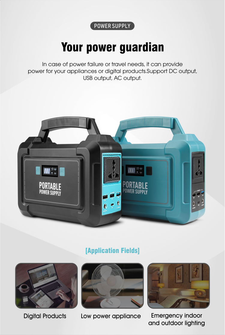 Home Fast Charging Portable Power Station 40ah 150W Mini Solar System Generator
